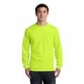 Safety Green Long Sleeve Shirt W/pocket